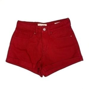 PacSun size 24 red jean shorts
